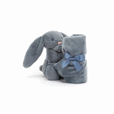 Jellycat Bashful Dusky Blue Bunny Soothers Australia | 685037EAP